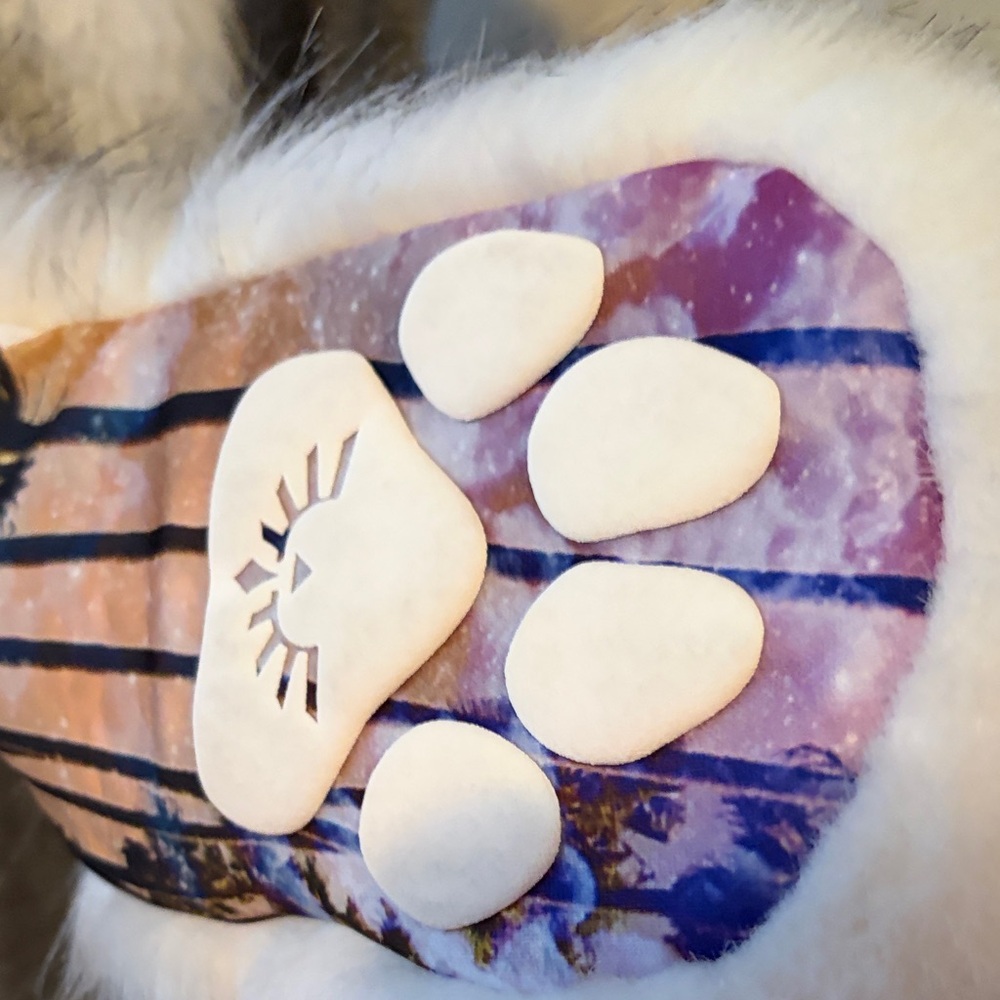 SpiritHoods White Faux Fur Hood with Kitty Ears Collectors Edition - Picture 8 of 16